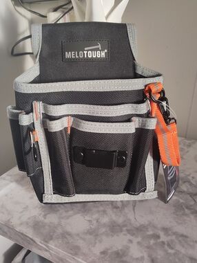 The Men's Store Black and Orange Tool Belt Pouch by Melotough
